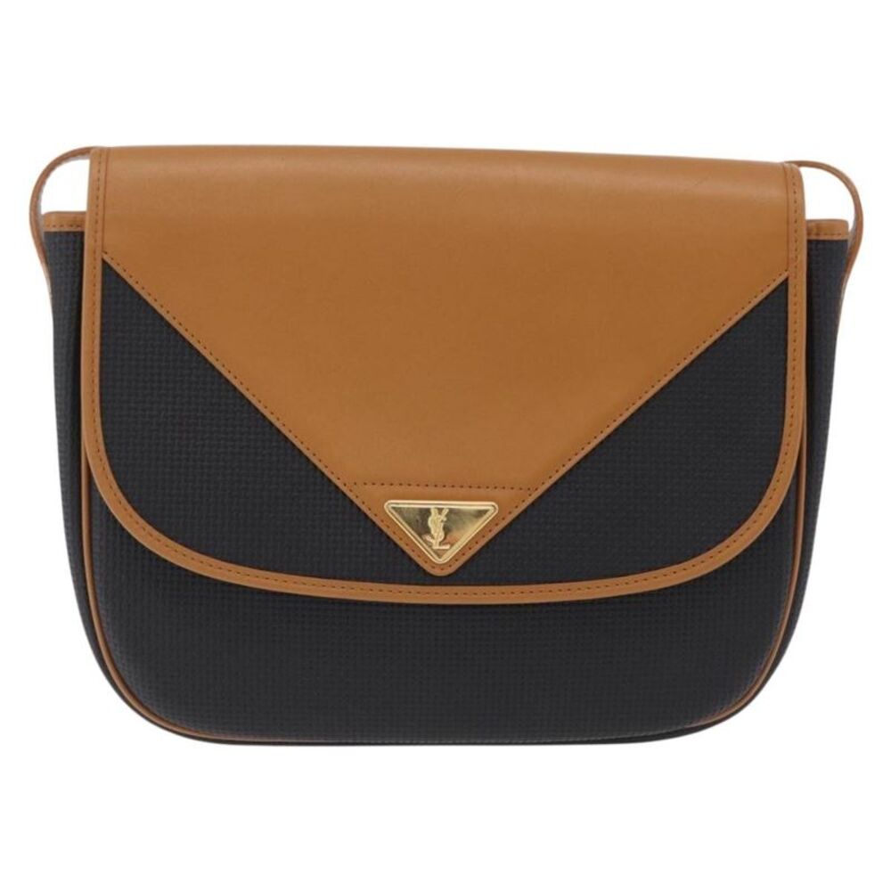 Saint Laurent Vintage Shoulder Bag Leather Black Leather Shoulder Bag Bag